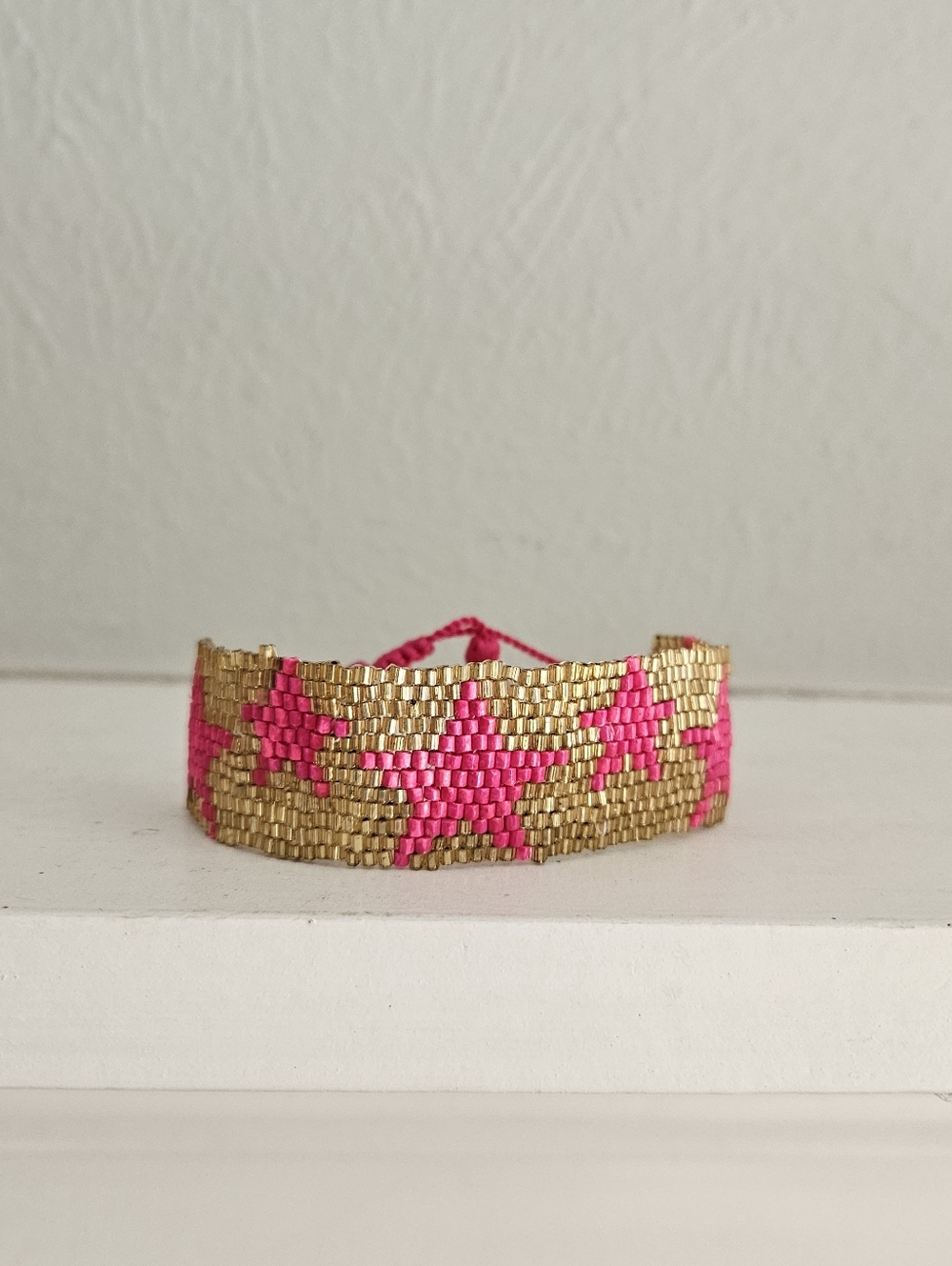 NWOT Hart Miyuki Style Glass Beaded Star Adjustable Bracelet